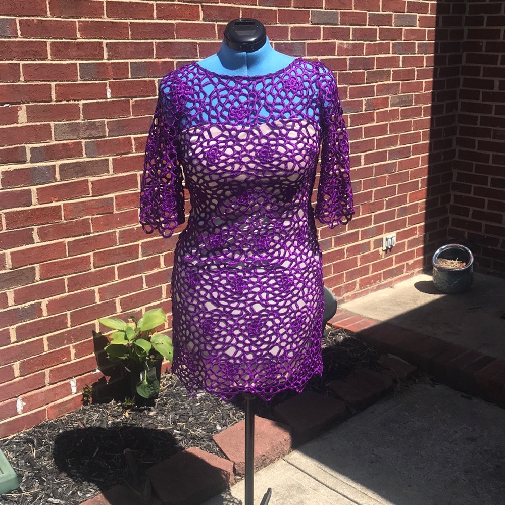 Beautiful Purple Loop Dress